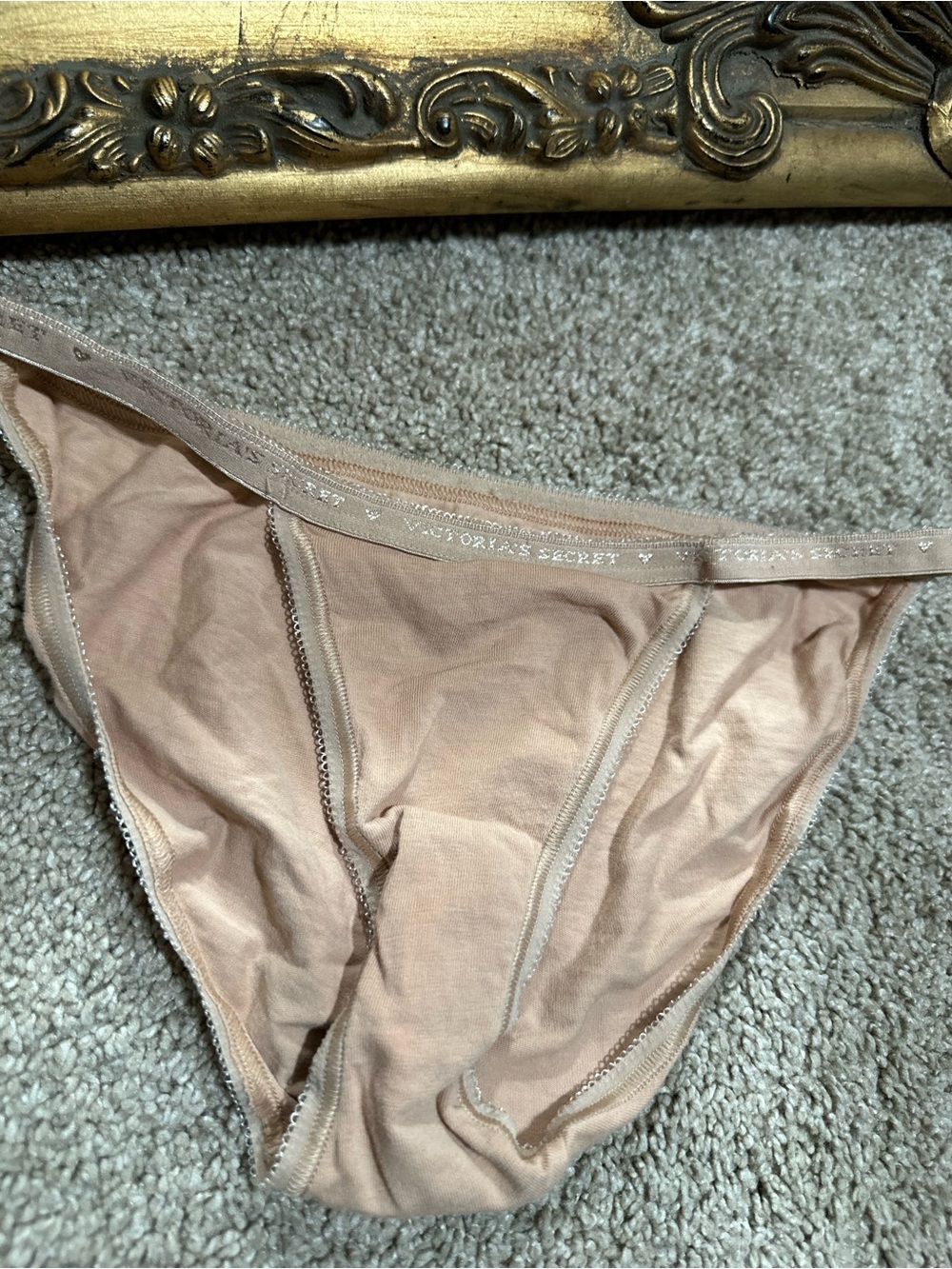 New Victoria's Secret String Bikini Tan Neutral Size XS